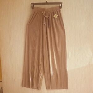 NEW MIX Women's Wide-Leg Pleated Drawstring Pants-NWT